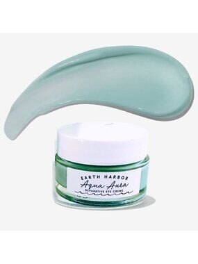 Earth Harbor Aqua Aura Eye Creme 0.5 oz Seaweed Collagen Blue Tansy Vegan